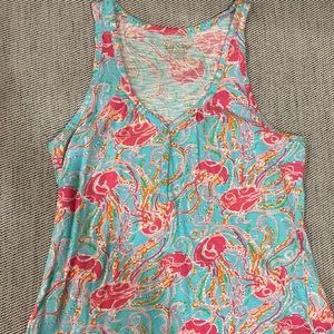 Lilly Pulitzer jellyfish tank top